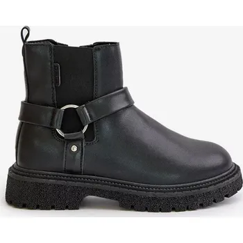 Dámská zimní obuv Kotníkové boty Zateplené Na Zip Big Star Černé Velikost: 38