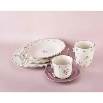 Porcelánový šálek na kávu a čaj s podšálkem AFFEK DESIGN ROSALIE 220 ml