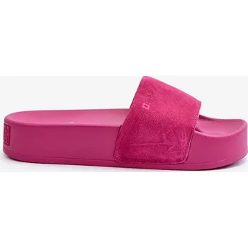 Dámské polobotky Dámské semišové skluzavky na platformě Big Star Fuchsia Velikost: 39