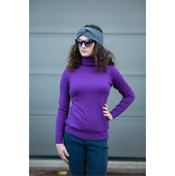 Dámský svetr Svetřík rolák Damod 01250 barva: fialová, velikost: S/M