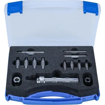 Šroubovák CONDOR Šroubovák úderový rázový 1/2", bity 5/16" PL - PH - Inbus - Torx, adaptér, sada 14