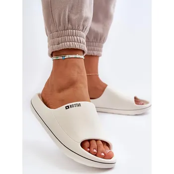 Dámské polobotky Lehké dámské pantofle Big Star Bílé Velikost: 36