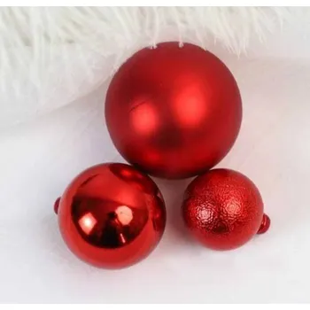 Party dekorace Dortisimo Nejedlá dekorace Koule červené různé velikosti (3 ks)