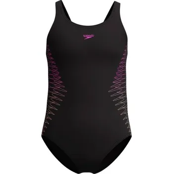 Dětská móda Jednodílné dívčí plavky Speedo PLCMT MUSCLEBACK 9-10 Černá, Mix