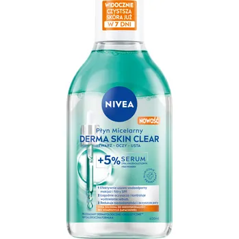 Micelární voda Nivea Derma Skin vyhlazující micelární voda na obličej, 400 ml