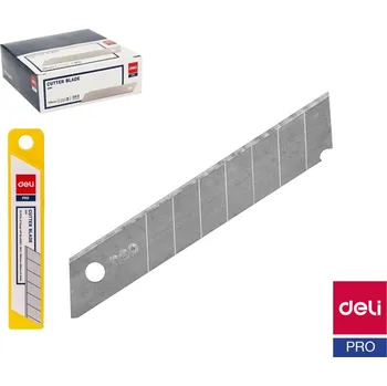 Pracovní nůž Břity do odlamovacího nože 18mm 10ks DELI