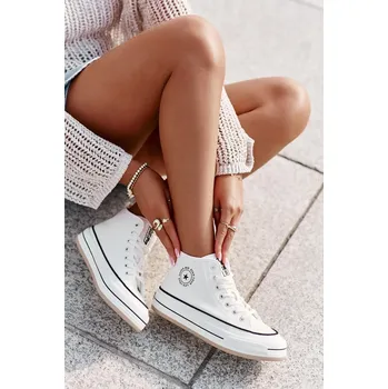 Dámské tenisky Zateplené Dámské Tenisky Na Platformě Eko Kůže Big Star Bílé Velikost: 36