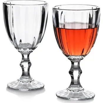 Sklenice Skleněné poháry na nápoje ALLESKEN ELISE STRIPES ČIRÉ 300 ml 4 ks