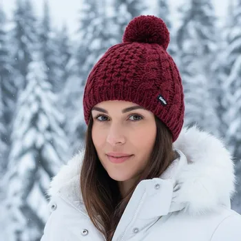 Módní doplněk EISBÄR Afra Pompon Red