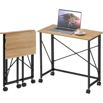 Psací stůl Pojízdný skládací stůl | dub