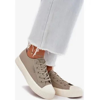 Dámské tenisky Dámské plátěné tenisky na platformě Big Star – šedé Velikost: 36