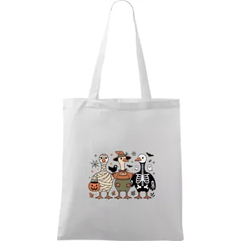 Halloweenské kachny - Taška bavlněná - 42 x 38 cm ( Bílá )