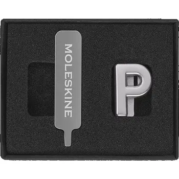 Výtvarná sada Ozdoba na zápisník Moleskine, písmena abecedy - písmeno P