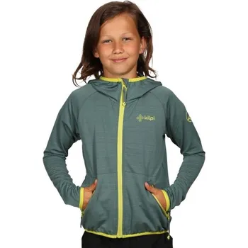 Pánská mikina Chlapecká lehká sportovní mikina KILPI MEMPHIS 158 Khaki, Žlutá