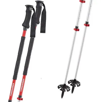Sjezdová hůlka Hůlky Komperdell THERMO ASCENT Ti 3 2023/24 115-150 černá/červená