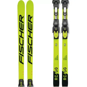 Sjezdové lyže Lyže Fischer RC4 WORLDCUP SG H-PLATE 24/25 215 žlutá