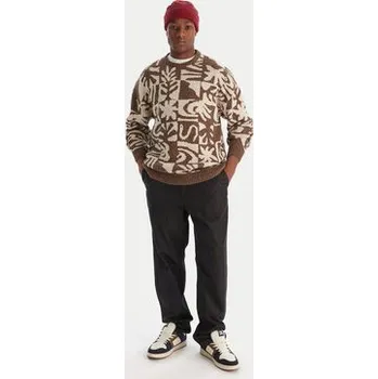 Pánský svetr Quiksilver Svetr Hall City EQYSW03329 Hnědá Regular Fit S