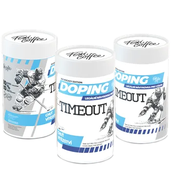 Nápoj Fixi Coffee Doping – Timeout – dárková káva zrnková / papírová tuba / 500 g