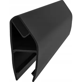 Černá magnetická lišta/těsnění do sprchového koutu, zavírací, pro sklo 6-8 mm