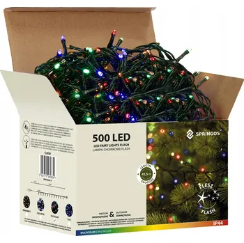 Bytová dekorace Vánoční osvětlení na stromeček Springos venkovní 41,5 m, 301 - 500 světýlek