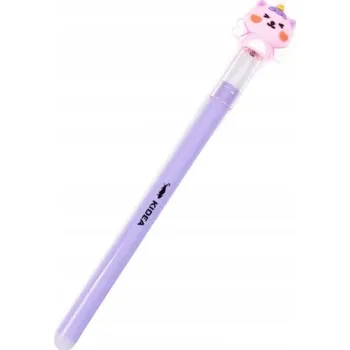KIDEA Kuličkové pero gumovatelné / propiska se zvířátkem modré 0,7 mm