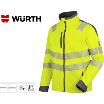 Pánská softshellová bunda Bunda Softshell Wurth NEONOVĚ ŽLUTÁ, velikost S