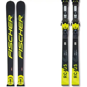 Sjezdové lyže Lyže Fischer RC4 WORLDCUP GS WOMEN M/O PLATE 21/22 188 černá/žlutá
