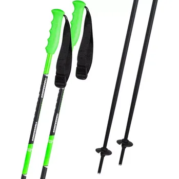 Sjezdová hůlka Hůlky Komperdell CHAMP GREEN - Junior - Henrik 2024/25 100 černá/zelená