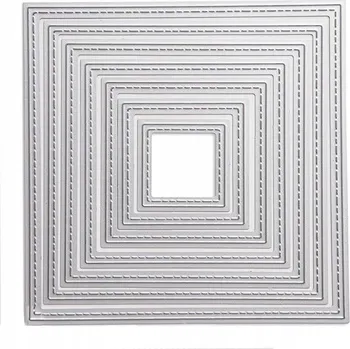 Obraz Sada čtvercových vyřezávacích šablon DpCraft , 7 ks