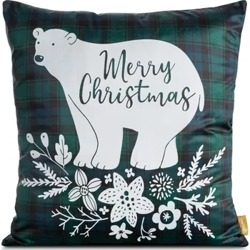 Povlečení DEKORAČNÍ POVLEČENÍ EUROFIRANY SW/CHERRY/CHP/05 60X60 ZELENÁ+BÍLÁ