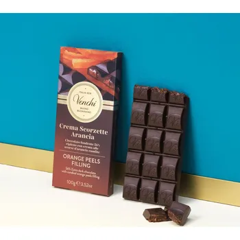 Čokoláda Venchi hořká čokoláda s pomerančovou kůrou 100g