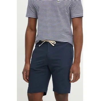 Pánské kraťasy Šortky s příměsí lnu Liu Jo tmavomodrá barva M124P305SHORTLINEN 59X, vel. 52