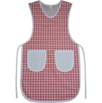 Kuchyňská zástěra Šatoli.cz Dámská zástěra klokanka Červená kostička