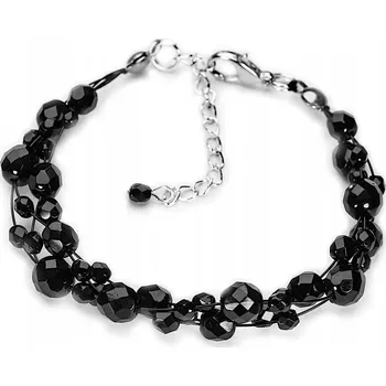 Náramek Černý náramek Jablonex Klasický Svatební Hostina Móda