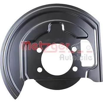 Brzdový kotouč Ochranný plech proti rozstřikování, brzdový kotouč METZGER 6115378