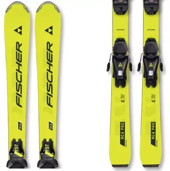 Sjezdové lyže Lyže Fischer RC4 PRO JRS + FJ7 CA JRS 23/24 130 žlutá/černá
