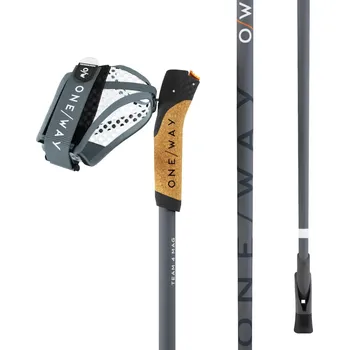 Nordic walkingová hůl Hůlky Oneway TEAM 4 MAG ASPHALT 105 černá