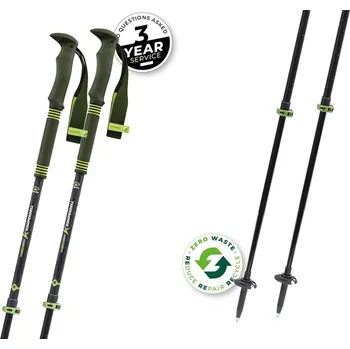 Trekingová hůl Hůlky Komperdell Carbon PROZERO 105-140 zelená/černá