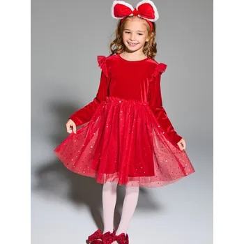 Dívčí oblečení Sinsay - Vzorované šaty - červená - 202GG-33X - 202GG-33X-110