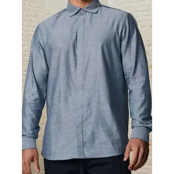 Pánská košile Sinsay - Bavlněná košile - šedá - 103EV-09X - 103EV-09X-L