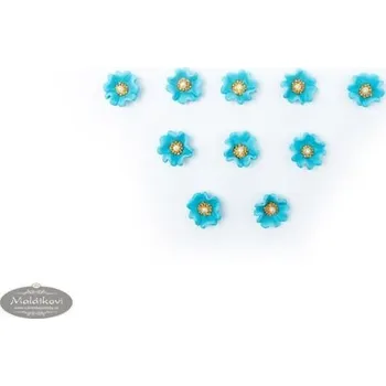 Jedlá dekorace na dort Topolovka – cukrové květinky na dort, 10 kusů