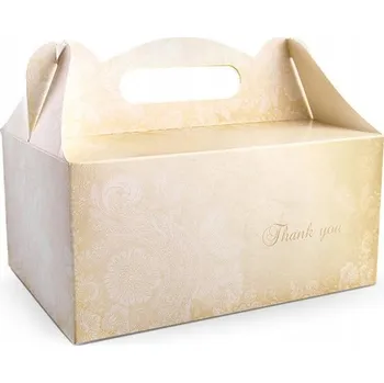 Svatební dekorace Hnědá Krabička na svatební dort