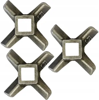 Příslušenství k mlýnku 3x Jednostranný nůž Č. 5 pro mlýnky na maso Zelmer Diana 886.5 Dorota 686.5