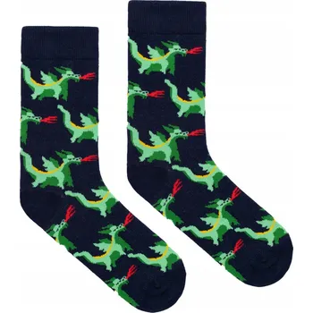 Pánské ponožky KABAK Ponožky Drak Wawelski tmavě modré 42-46 vícebarevné velikost 42-46