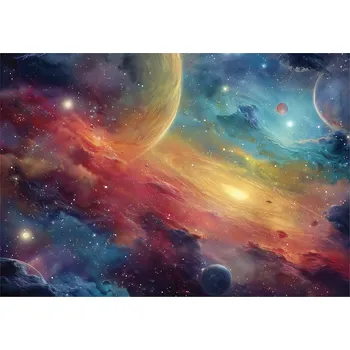 Fototapeta FOTOTAPETA PRO DĚTI VESMÍR PLANETY TAPETA DO DĚTSKÉHO POKOJE 350x250