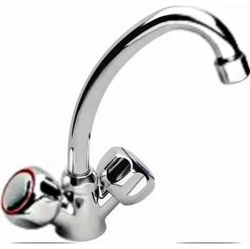 Vodovodní baterie Stojánková umyvadlová baterie Ferro stříbrná