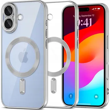 Pouzdro na mobilní telefon Zadní Kryt Erbord pro Apple iPhone 17 stříbrný