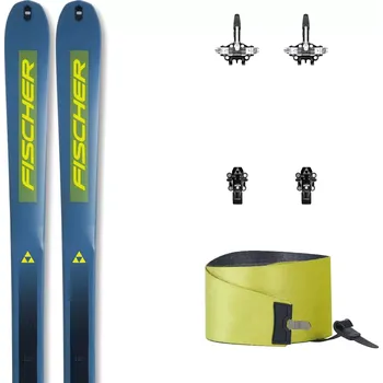 Sjezdové lyže Lyže Fischer TRANSALP 82 CARBON + TOUR SPEED LITE 150 BRAKE 90 + pásy 22/23 169 modrá/žlutá