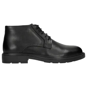 Pánské polobotky Černé Kožené Kotníkové Boty Pro Muže Wojas 2413051 40