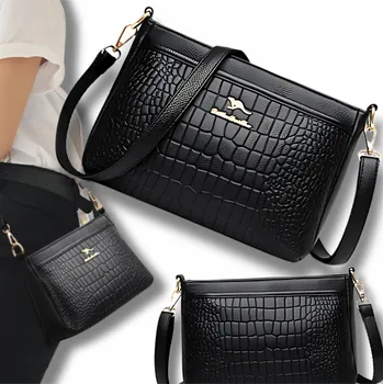 Kabelka Kabelka psaníčko EdiBazzar , eko kůže černá